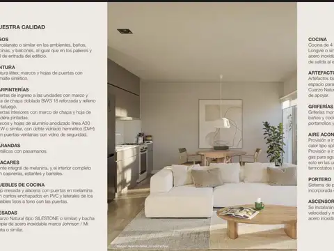 Departamento 2 ambientes con 1 baño
