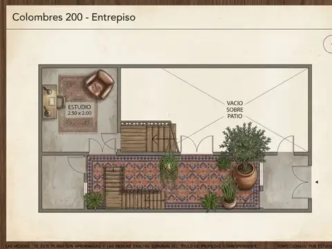 Departamento 3 ambientes con 1 baño
