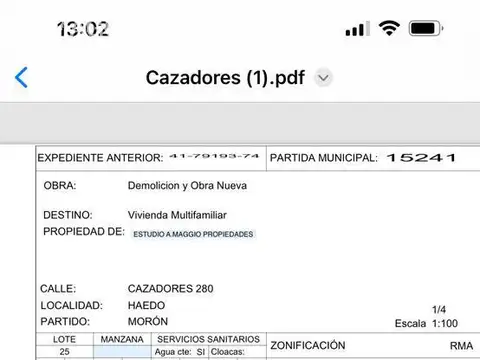 Lote Venta Haedo
