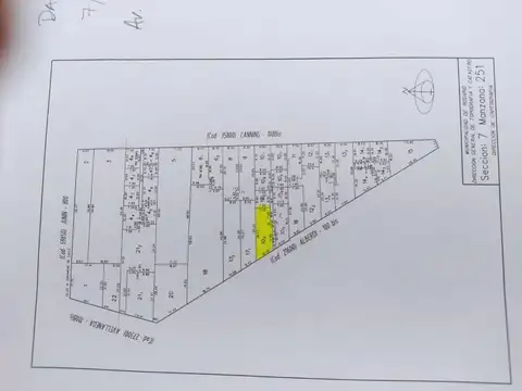 Terreno en Venta 26  mts Fondo