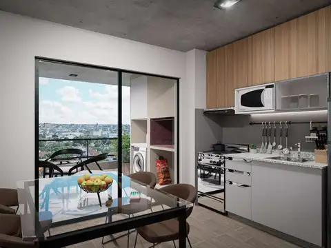 Departamento Monoambiente con 1 baño