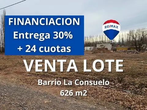 VENTA LOTE 626 m2 | BARRIO LA CONSUELO