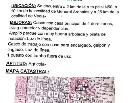 Campo en Venta de 855  ha