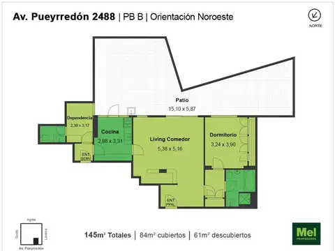 Departamento en Venta de 3 ambientes