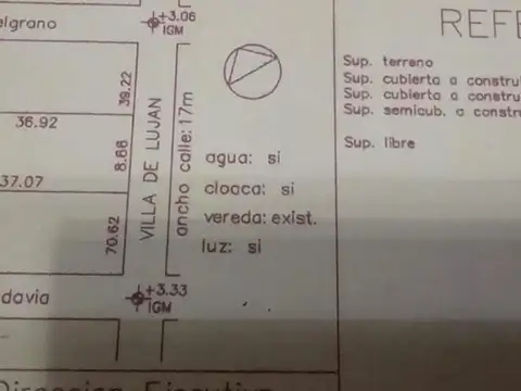 Lote con Proyecto y Planos Aprobados