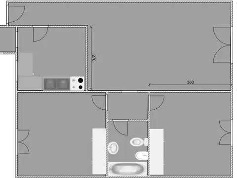 Departamento en Alquiler de 2 dormitorios