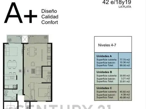 Departamento en Venta de 3 ambientes