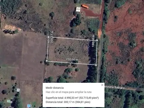 Hectarea en venta para casa quinta en Santa Inés