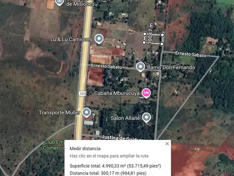 VENTA | TERRENO EN SANTA INÉS – IDEAL PARA CASA QUINTA, GARUPÁ