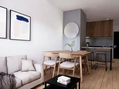 Departamento 2 ambientes con 1 baño