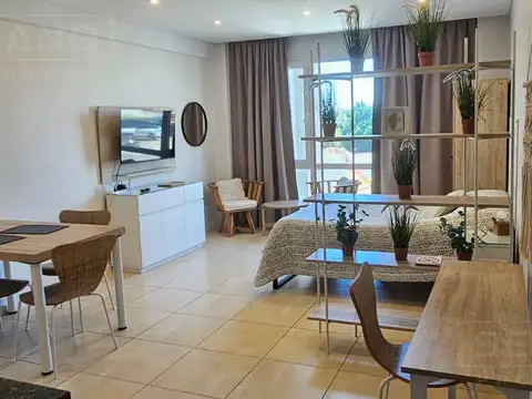 Alquiler  departamento monoambiente amoblado con cochera La Bahia, Nordelta