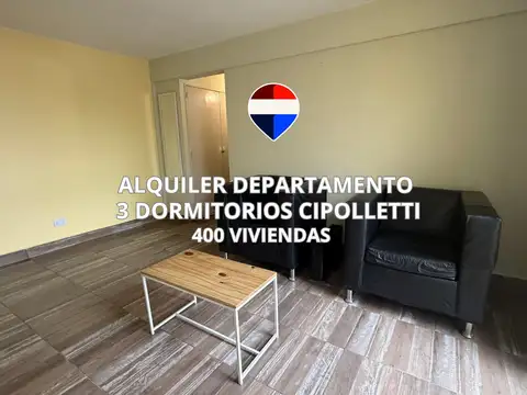 ALQUILER DEPARTAMENTO 3 DORM-432V CIPOLLETTI