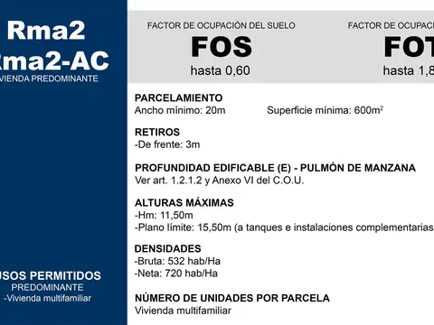 Terreno en Venta, FOT 1.8