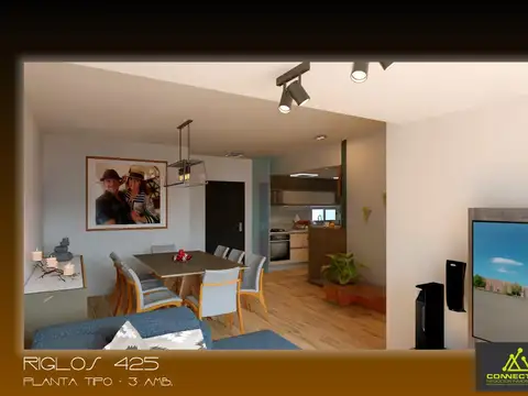 Departamento en Venta de 3 ambientes