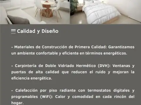Departamento en Venta de 2 ambientes