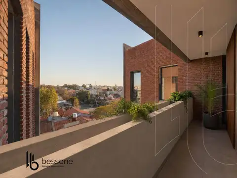 Departamento 2 ambientes con 2 baños
