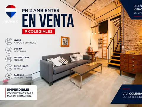 PH 2 AMBIENTES EN COLEGIALES  RECICLADO A NUEVO