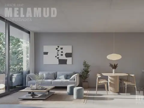 Departamento 2 ambientes con 1 baño