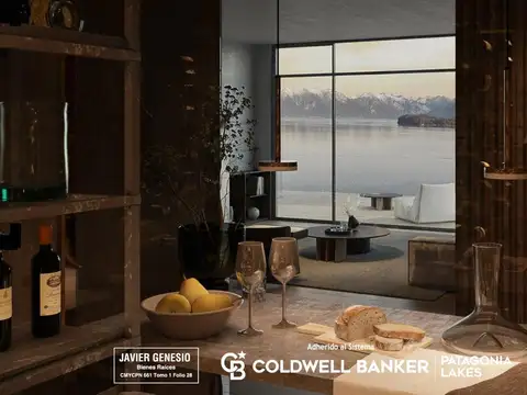 VENTA Departamento de lujo 404 B, 2 amb, Costa de lago Complejo UNIQ Villa La Angostura