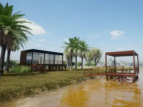 Casa en alquiler delta tigre guayraca lote con doble costa playa húmeda muelle deck amoblada turismo