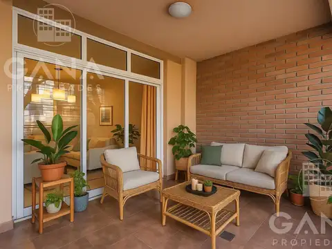 Departamento 3 ambientes con 2 baños