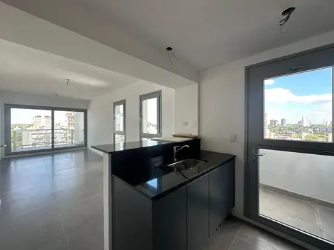 Departamento en alquiler en Tigre 2 ambientes cochera cubierta piso 9 con vista abierta A ESTRENAR
