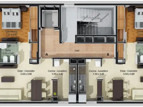 Departamento en Alquiler de 1 dormitorio