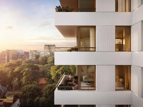 Departamento en venta de 2 ambientes al frente en Palermo Chico Piso alto