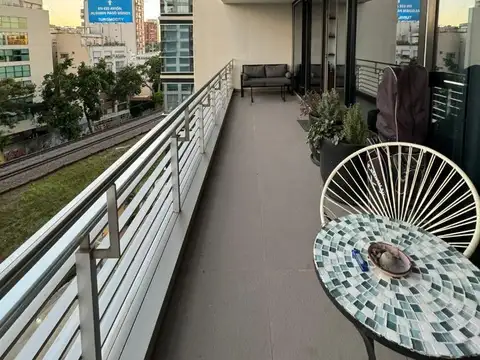 Departamento 2 ambientes con 2 baños