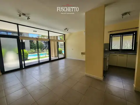 Tortugas Garden (Golf Club Golfers 3150) Depto. 2 amb. Planta Baja. Galeria. Cochera. Amenities