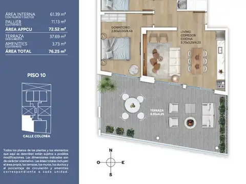 Penthouse 2 dorm en Hub Cordon con Amenities 2027