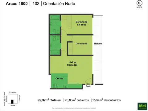 Departamento en Venta de 2 dormitorios