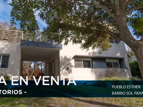 CASA EN VENTA DOS DORMITORIOS SOL PARANA P. ESTHER