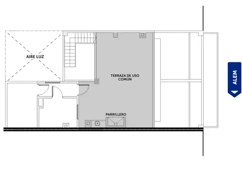 Departamento 2 ambientes con 1 baño