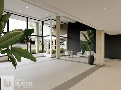 Departamento 2 ambientes con 2 baños