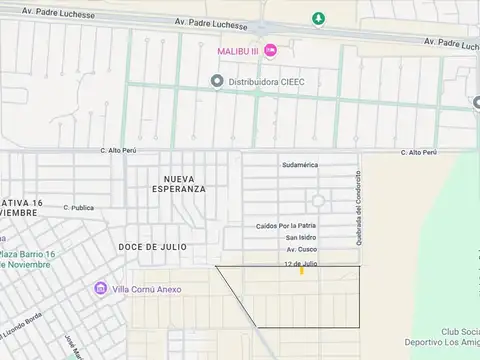 Terreno en Venta en Cordoba, USD 15.000