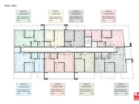 Departamento 2 ambientes con 1 baño