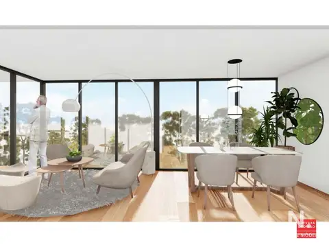 Departamento 2 ambientes con 1 baño