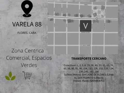 Departamento en Venta con 1 cochera