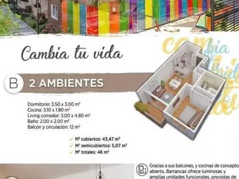 Departamento en Venta en Paso del Rey, USD 22.900