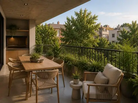 VENTA EN POZO DEPARTAMENTO 3 O 4 AMBIENTES CON BALCON Y PARRILLA AL CONTRAFRENTE EN COGHLAN