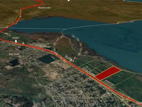VENTA TERRENO RUTA 1 SAN JOSE KM 25 PROX PEAJE SANTA LUCIA,  IDEAL LOGiSTICA INDUSTRIA
