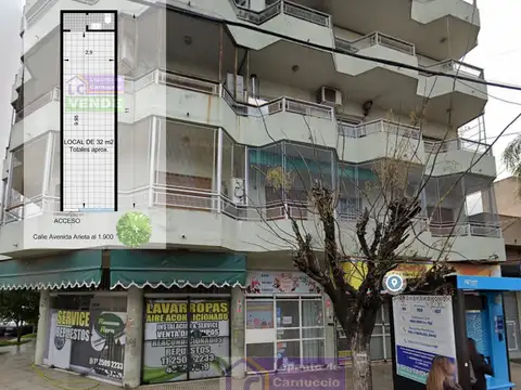 LOCAL A LA CALLE EN VENTA SOBRE AVENIDA ARIETA EN CENTRO COMERCIAL DE VILLA LUZURIAGA.