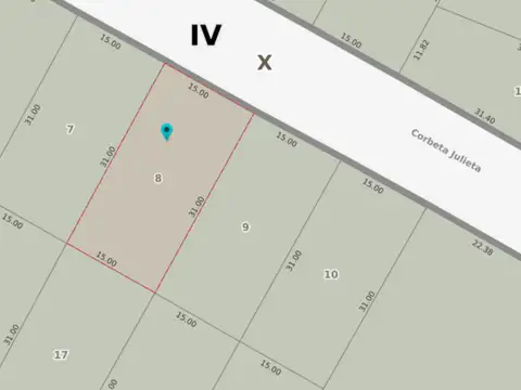 Terreno en Venta de 465,0 m2