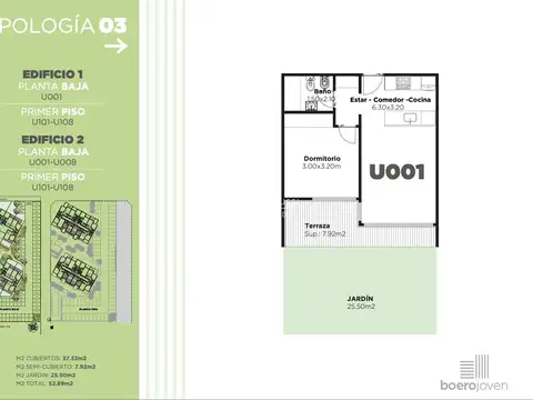 Departamento en Venta de 2 ambientes