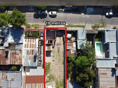 Terreno en Venta 30  mts Fondo