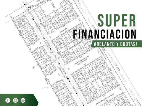 Terreno en Venta 27  mts Fondo