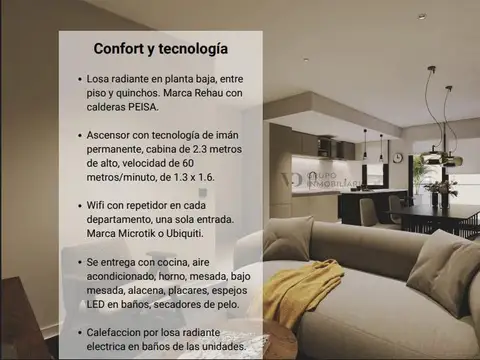 Departamento en Venta de 1 dormitorio