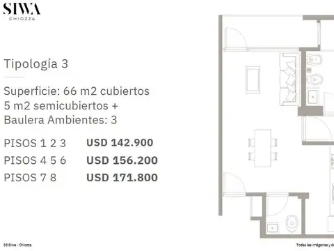 Departamento en Venta al Oeste