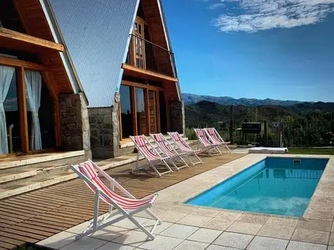 cabañas con casa  en San Luis  " EL VOLCAN" EN VENTA